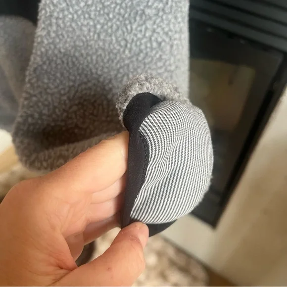 Carhartt Sherpa Fleece Quarter Snap Pullover Oversized Workwear Jacket Size L - Picture 8 of 8